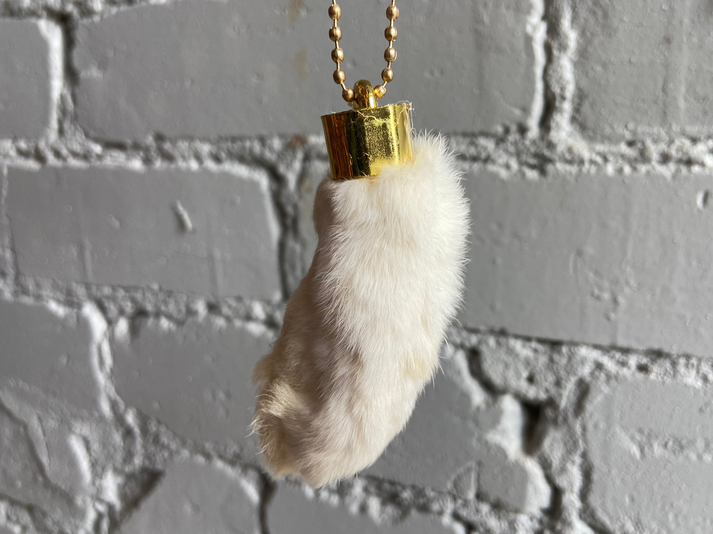 Lucky Rabbit’s Foot Keychain