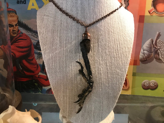 Carrion Crow Claw Necklace