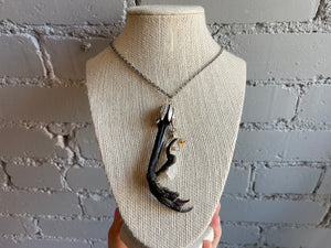 Carrion Crow Claw Necklace