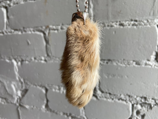 Lucky Rabbit’s Foot Keychain